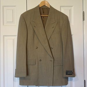 Men’s ventless sport jacket made by Alan Flusser